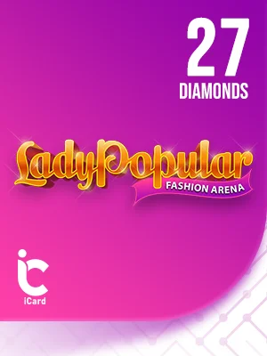 LadyPopular card - 27 diamonds