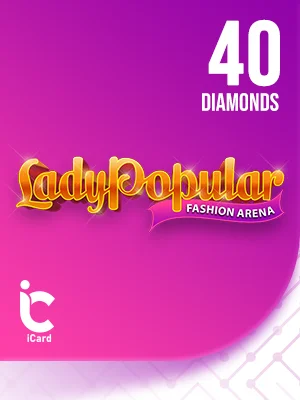 LadyPopular card - 40 diamonds