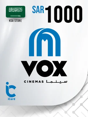 فوكس سينما بطاقة هدايا 1000 ريال