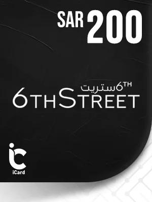 ستريت 6 بطاقة هدايا 200 ريال 